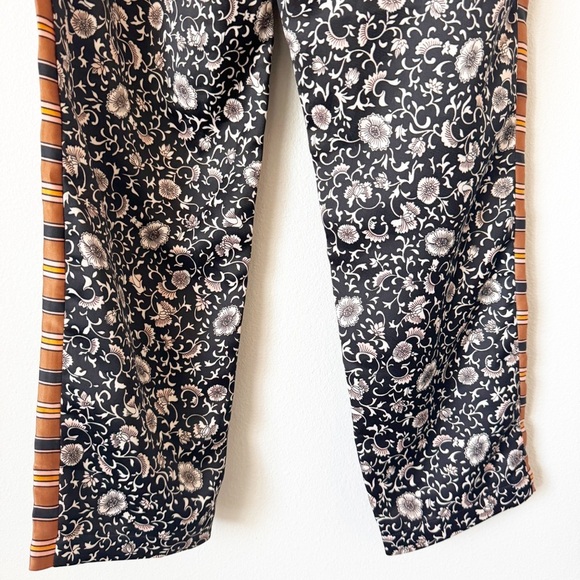 Scotch & Soda Palm Cove Striped Floral Tuxedo Silky Pants - Picture 10 of 15